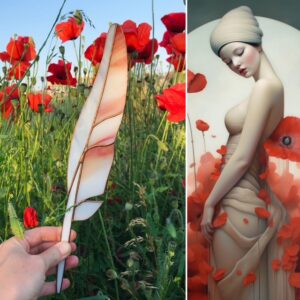 'Open je hart' Staande Vederlicht glasveer