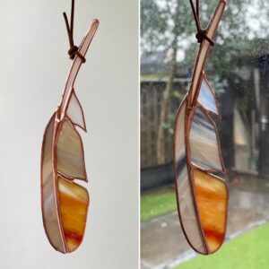 'Roodborstje' Nr. 2 Vederlicht glasveer