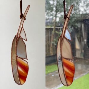 'Roodborstje' Nr. 3 Vederlicht glasveer